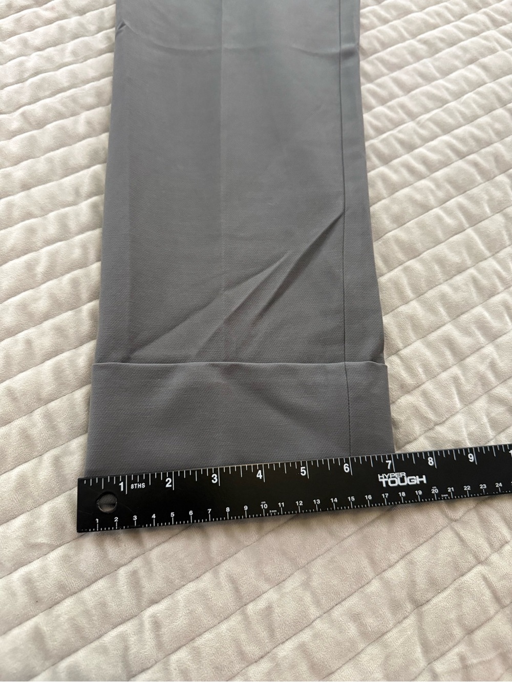 Armani Collezioni Women's Straight-Leg Trousers in Gray - Size 14 - Picture 7 of 14
